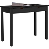INOSIGN Schreibtisch »Gava«, Kiefernholz, Griffmulden, unterschiedliche Farbvarianten, Breite 100cm, schwarz