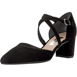 Pumps GABOR "Gabor Pumps Veloursleder", Damen, Gr. 38, schwarz, Veloursleder, casual, Schuhe