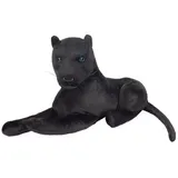Brubaker Panther Plüschtier 45 cm liegend - Stofftier Kuscheltier - Raubkatze Schwarz - Schwarz