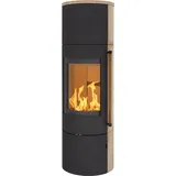 H&M Kaminofen EVO 2.1 XL Sandstein-schwarz - Schwarz