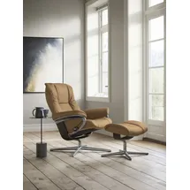 Stressless Stressless® »Mayfair« Set, Relaxsessel mit Hocker, mit Hocker, mit Cross Base, Größe S, M & L, Holzakzent Wenge braun
