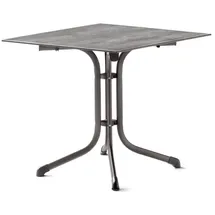 Sieger Klapptisch 80 x 80 x 73 cm Eisengrau/Beton hell