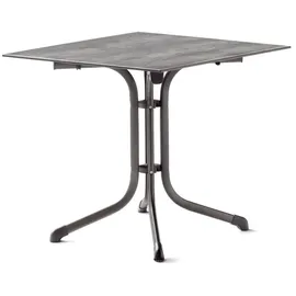 Sieger Klapptisch 80 x 80 x 73 cm Eisengrau/Beton hell