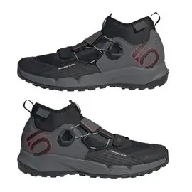 Five Ten Trailcross Pro Clip-In Mountainbiking-Schuh Grey Five / Core Black / Red 46 2/3