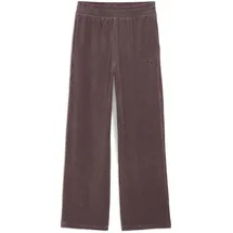 Puma Elevated Velours Rib Straight Leg Jogginghose lila L