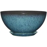 classic home & garden Vogue Pflanzgefäß Rosie Ø 25,4 cm Indigo Speckle