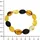 Ostsee-Schmuck Armband Olive braun 19 cm