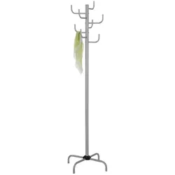 Garderobenständer   ¦ silber ¦ Metallrohr ¦ Maße (cm): H: 180  Ø: 38.0