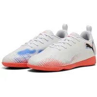 Puma Future 8 Play IT Jr Fussballschuh, Weiß, Schwarz,