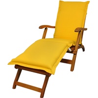 Indoba indoba® Polsterauflage Deck Chair Premium extra dick Gelb