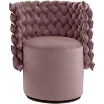 Calia Italia Sessel CALIA ITALIA "GIUGGIOLA Extravaganter Designsessel", rosa, B:70cm H:81cm T:62cm, 100% Polyester, Sessel, Sessel, Drehsessel, wahlweise mit Drehfunktion