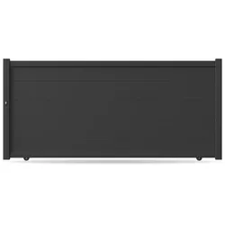 Gartentor Einfahrt, Schiebetor, Modell Hamburg, Aluminium, Anthrazit, flexible Befestigungssysteme, individuell konfigurierbar