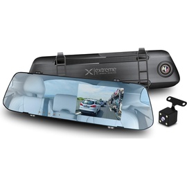 Extreme XDR106 Videorecorder Schwarz (Eingebautes Mikrofon, Eingebautes Display, Akku, Nachtsicht, HD), Dashcam, Schwarz
