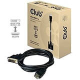 Club 3D CLUB3D DVI HDMI Adapterkabel 2m HDMI zu DVI-D bidirektional