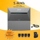 Anker SOLIX Solarbank 3 E2700 Pro, 6-8 Solarmodule, mit MC4 Kabel