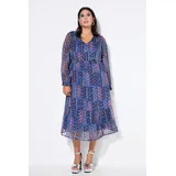 Studio Untold Midikleid Patchprint Blau 42/44