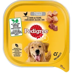 PEDIGREE  Adult 300 g Hundenassfutter mit Huhn und Fischölmousse