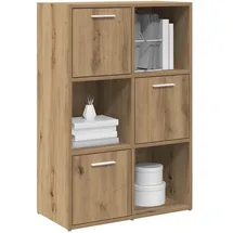 vidaXL Bücherschrank Artisan-Eiche 60,5x30x90 cm Holzwerkstoff
