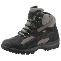 WALDLÄUFER Schnürboots WALDLÄUFER "HOLLY", Damen, Gr. 4,5 (37,5), schwarz (schwarz, beige), Nubukleder, Textil, kontrastfarbene Details, Schuhe Schnürboots, Outdoor, Trekking, Schnürschuh mit TEX-Membran, H-Weite
