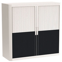 PAPERFLOW easyOffice Classic Chic Rollladenschrank 61440 2 Fachböden 110,0 x 41,5 x 104,0 cm