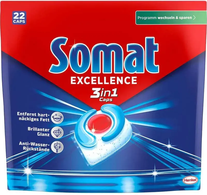 Somat Excellence 3‐in‐1 Spülmaschinentabs, 398,2g