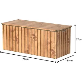 Duramax Metall Garten Gerätebox 770 L Braun