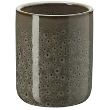 Wenko Zahnputzbecher Oviedo, Keramik 7,5x9,5x7,5cm, Grau - Wenko