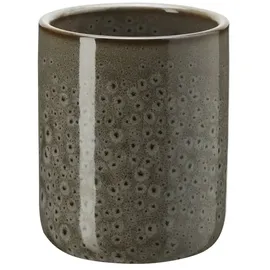 Wenko Zahnputzbecher Oviedo, Keramik 7,5x9,5x7,5cm, Grau - Wenko