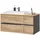 Stella Trading Waschtischkombination 2-teilig MEMPHIS, B 110 cm - 2 Schubladen - Artisan Eiche Dekor - Grau matt