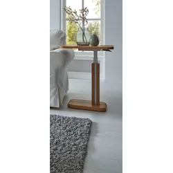 Couchtisch VIERHAUS "Viola", braun (wildeiche), B:40cm H:58cm, Platte und Gestell aus massiver Kernbuche, Tische, Couchtisch Eckige Couchtische Holz-Couchtische, Liftfunktion zur Höhenverstellbarkeit, Farbvarianten und Größen