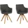 Home Affaire Armlehnstuhl LISABON Leder grau 2er Set