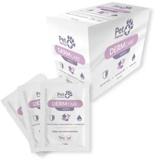 VETFOOD Derm Wipes Tücher 20 Stk.