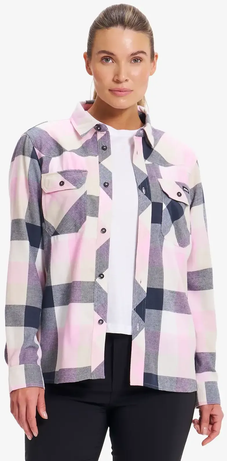 Campfire Shirt Damen Bright Pink/Multi, Größe:L - Damen > Oberteile > Hemdblusen - Rosa