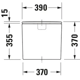 Duravit DuraStyle Spülkasten 390x170x370 mm