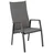 AMBIA GARDEN Gartensessel TERUEL 56 x 110 x 65 cm silber