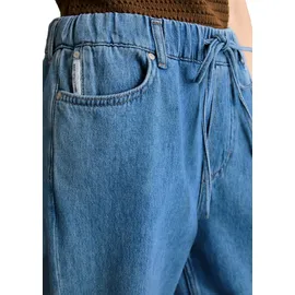 Marc O'Polo Weite Jeans MARC O'POLO DENIM "Model Tomm wide mit elastischem Bund", Damen, Gr. 28, Länge 30, blau (medium blau), Obermaterial: 100% Baumwolle, weit lang, Jeans