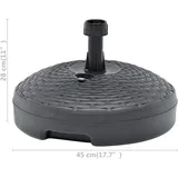 vidaXL Schirmständer Sand/Wasser 20L Anthrazit Kunststoff