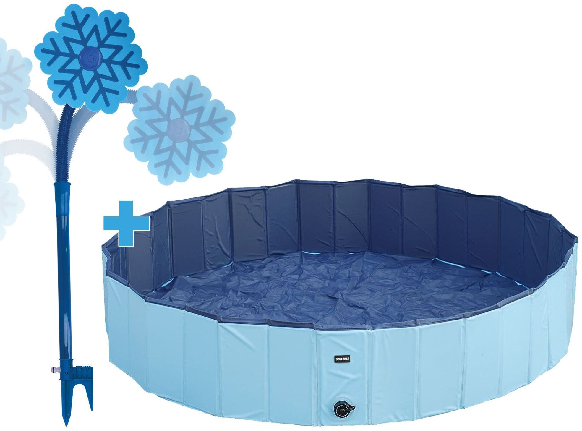 Doggy-Pool und Wassersprüher Coolpets - Hunde Pool 1 St