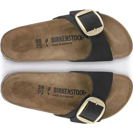 Birkenstock Madrid Big Buckle Nubukleder schwarz 36