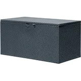 ShelterLogic Stahl Kissenbox Aufbewahrungsbox Anthrazit 132x70x67 cm