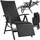 Tectake Rattanstuhl Brisbane 58 x 77 x 113 cm schwarz