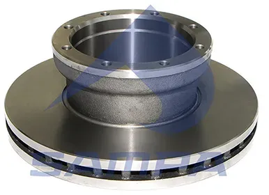 SAMPA Bremsscheibe 100461 Hinterachse innenbelüftet 377mm 45mm für Mercedes