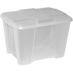 Artplast - Multifunktionsbox mit transparentem Boden und blauer Abdeckung L390x290xH272 mm
