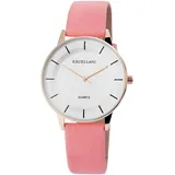 Excellanc Damenuhr Kunstleder Armbanduhr Quarz Analog - Rosa