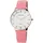 Excellanc Damenuhr Kunstleder Armbanduhr Quarz Analog - Rosa
