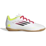 Adidas F50 Club IN J IE3735 - Cloud White / Core Black / Solar Yellow - EU 36 2/3