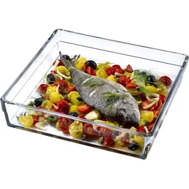 Pasabahce Borcam Backform Glas Servierform Ofenschüssel Quadratisch 59314