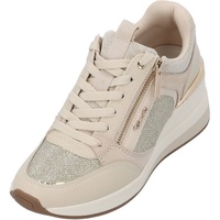 TAMARIS Damen Low Sneaker - Gold,Weiß - 40