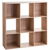 5five simply smart 5five - Regal mit 9 fächern Mix n modul mit natürlichem eicheneffekt
