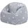 I.C.O.N. Icon Sterne Sitzsack Kinder, Grau, Gewebter-Stoff, Sitzsack mit Füllung, Bequemer Kinder Sessel, Kuschelsessel, Lese Sessel, Schlafzimmer, Kinderzimmer, Spielzimmer